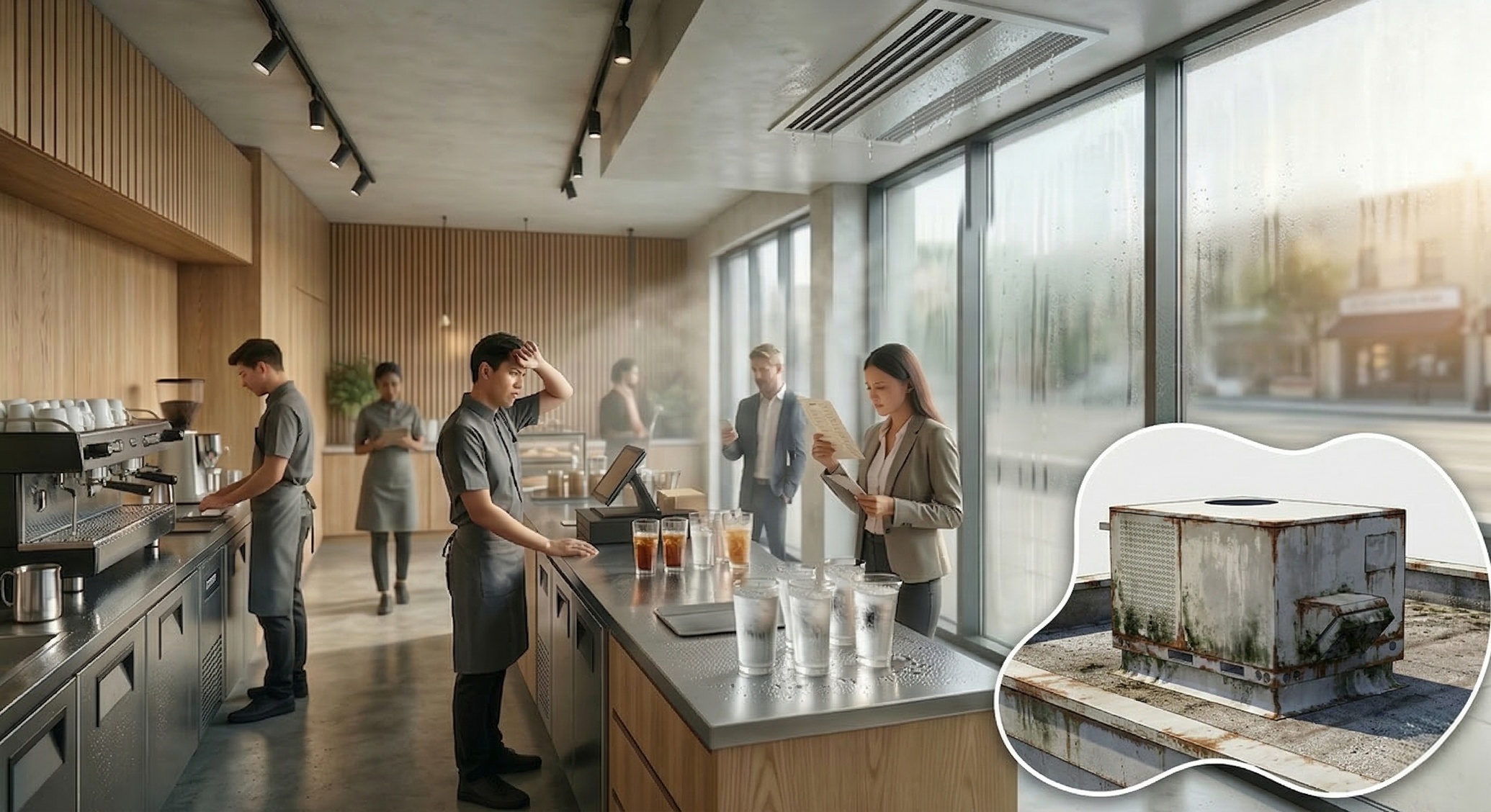 After – humid space